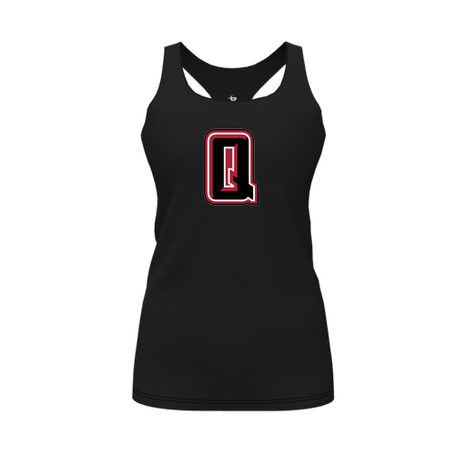 [FT0TRBBK-FYS-LOGO2] Decker Racerback Tank Top (Female Youth S, Black, Logo 2)