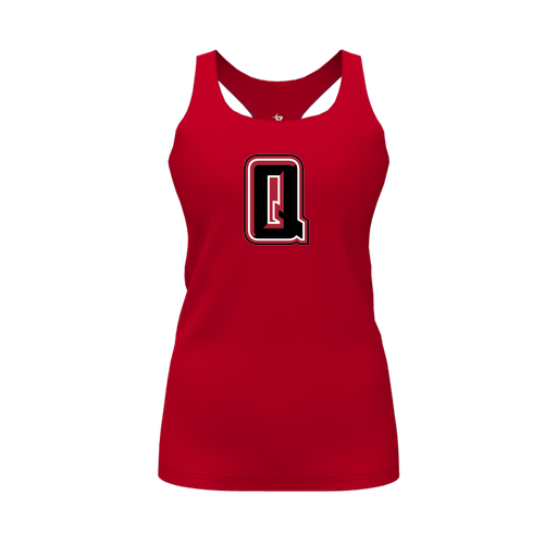 [CUS-DFW-RCBK-PER-RED-FYS-LOGO2] Decker Racerback Tank Top (Female Youth S, Red, Logo 2)
