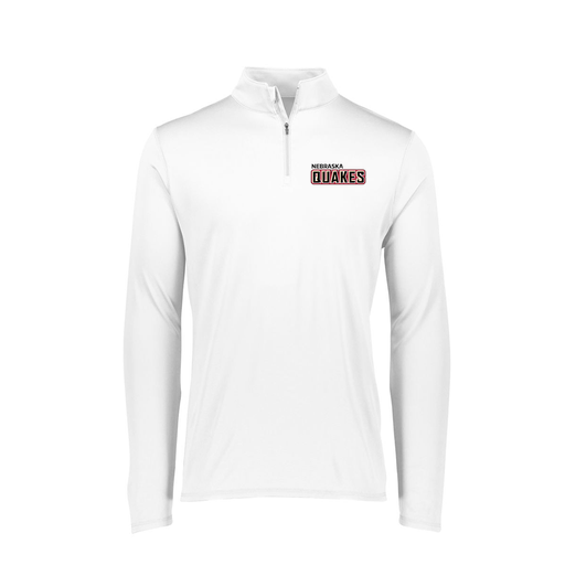 [2787.005.XS-LOGO1] Ladies Dri Fit 1/4 Zip Shirt (Female Adult XS, White, Logo 1)