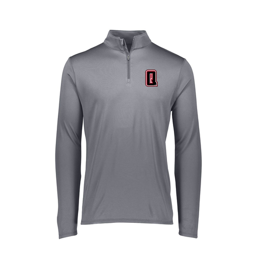 [FTLQFLGY-FAXS-LOGO2] Decker Women's Flex-Lite 1/4 Zip Shirt (Female Adult XS, Gray, Logo 2)