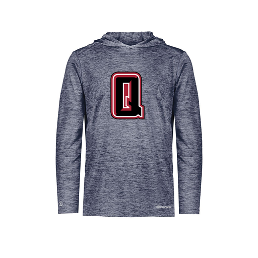 [FOLHCGNV-AS-LOGO2] Decker Men's Charge Hoodie (Adult S, Navy, Logo 2)