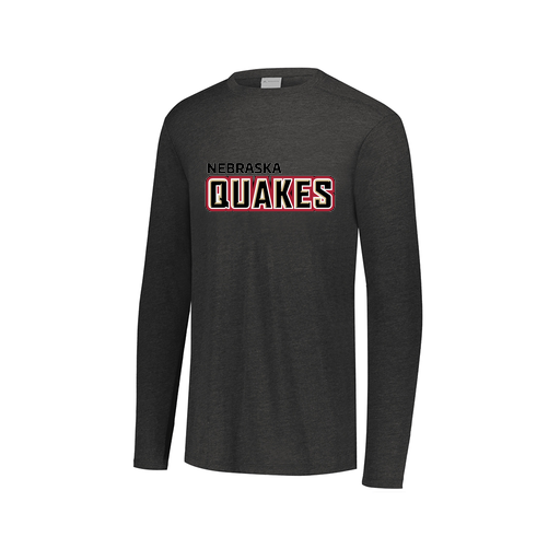 [FTLCUBBK-AXS-LOGO1] Decker Men's Tri-Blend T-Shirt - Long Sleeve (Adult XS, Black, Logo 1)