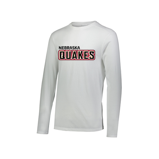 [FTLCUBWH-AXS-LOGO1] Decker Men's Tri-Blend T-Shirt - Long Sleeve (Adult XS, White, Logo 1)