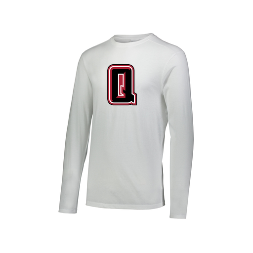 [FTLCUBWH-AXS-LOGO2] Decker Men's Tri-Blend T-Shirt - Long Sleeve (Adult XS, White, Logo 2)
