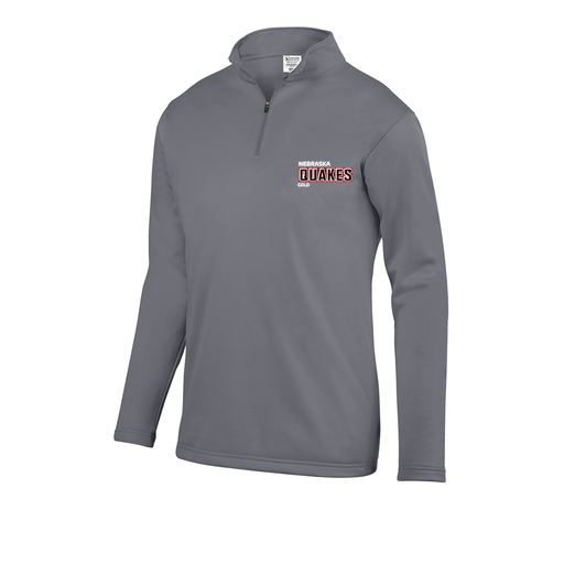 [FOLQFFGY-AS-LOGO3] Decker Men's FlexFleece 1/4 Zip (Adult S, Gray, Logo 3)
