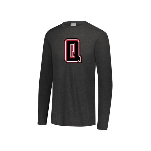 [FTLCUBBK-YS-LOGO2] Decker Youth Tri-Blend T-Shirt - Long Sleeve (Youth S, Black, Logo 2)