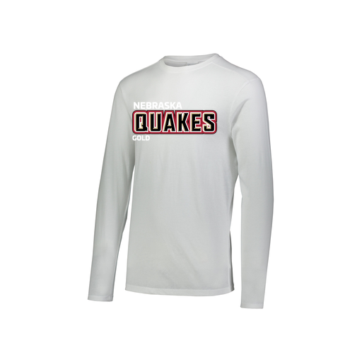 [FTLCUBWH-YS-LOGO3] Decker Youth Tri-Blend T-Shirt - Long Sleeve (Youth S, White, Logo 3)
