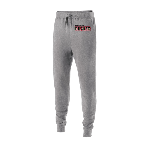 [229648.017.S-LOGO1] Youth 60/40 Fleece Jogger (Youth S, Silver, Logo 1)