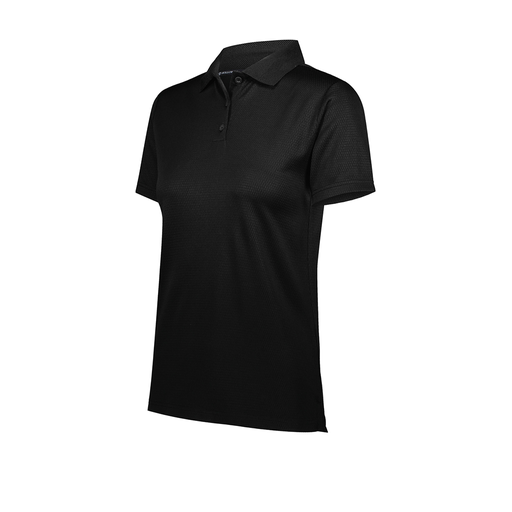 [222768.080.XS-LOGO4] Ladies Prism Polo (Female Adult XS, Black, Logo 4)