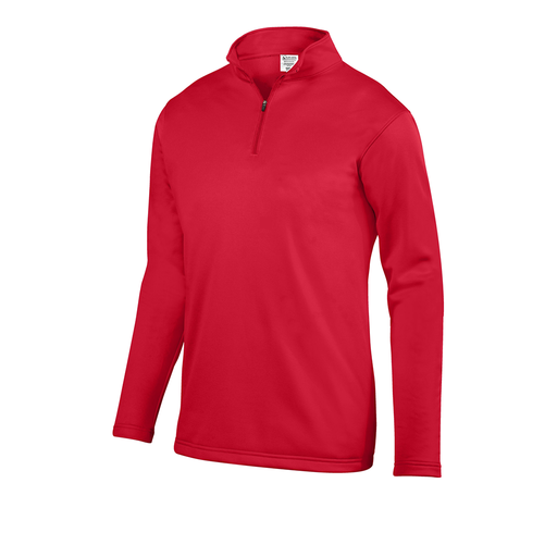 [FOLQFFRD-YS-LOGO5] Decker Youth FlexFleece 1/4 Zip (Youth S, Red, Logo 5)